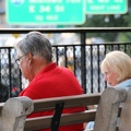 Couple resting by the East River