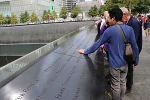 WTC Reflecting Pool Etched Names