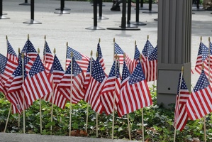 Flags at the WTC Memorial