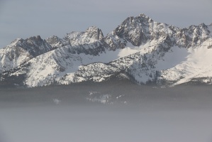 Sawtooths in the morning mist
