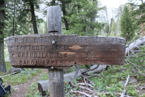 Weathered Trail Junction Sign
