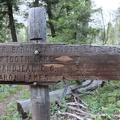 Weathered Trail Junction Sign
