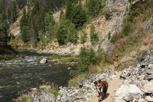 Hiking along the Middle Fork