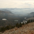 Lakes and ridglines in the smoke